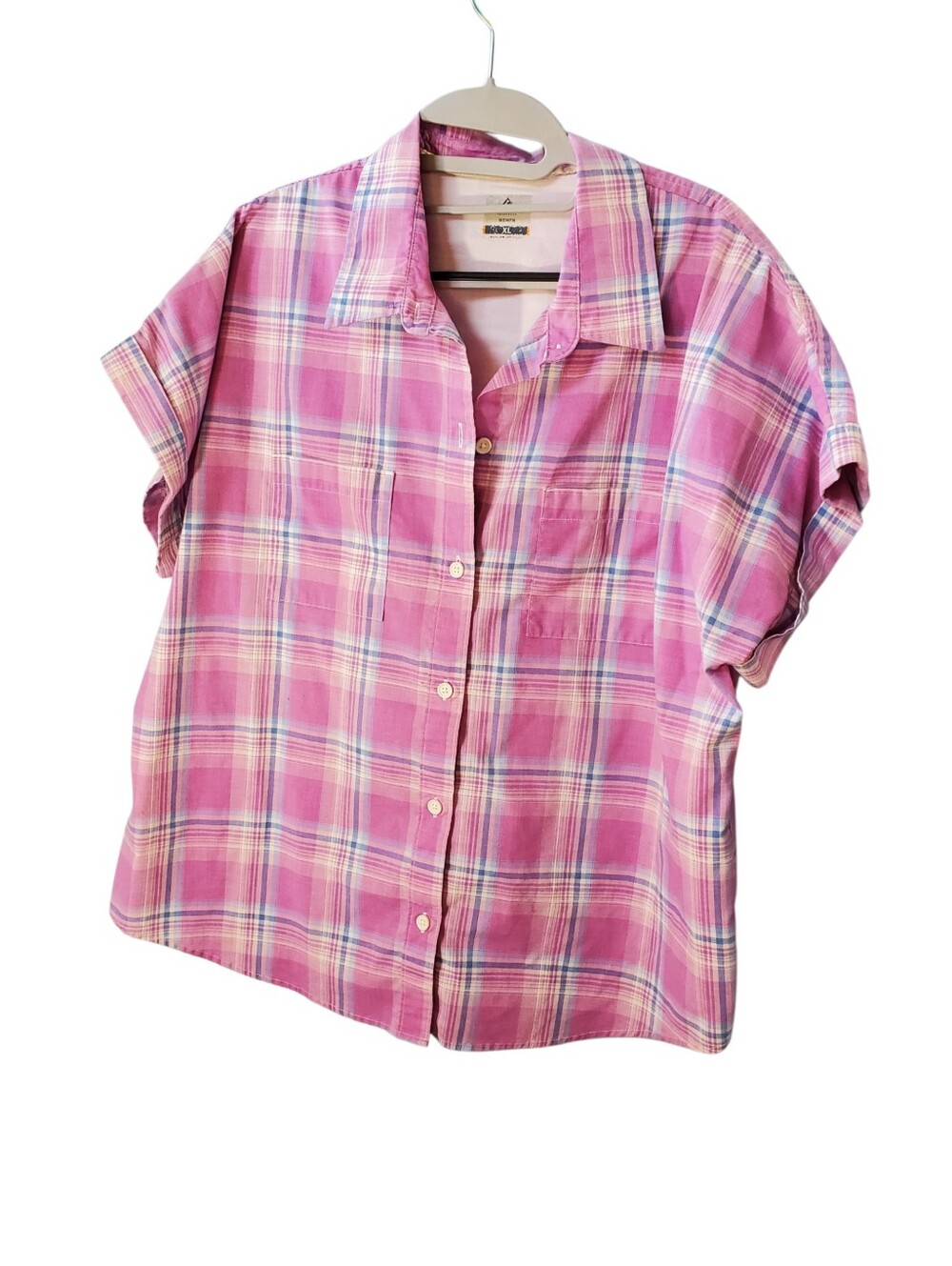 Ridgecut Vintage Pink Plaid Button-Up Shirt XL